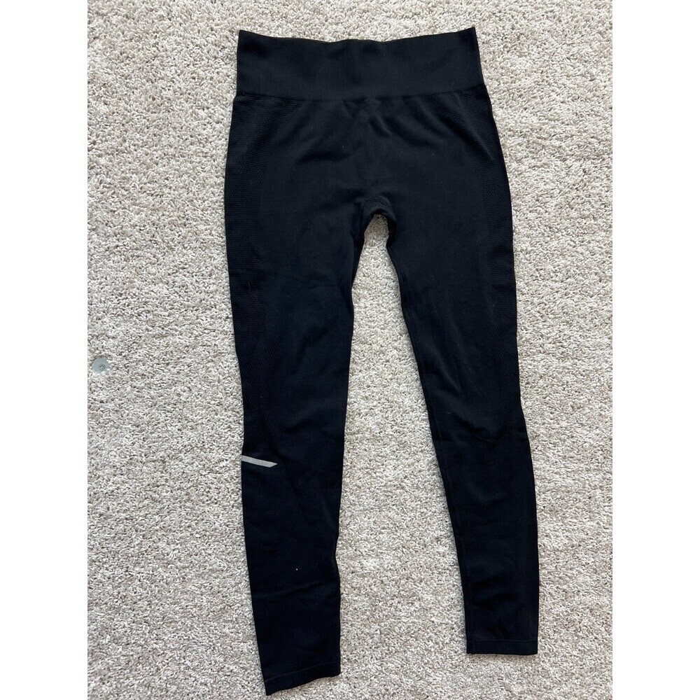 Champion Duo Dry Pull On Elastic Waist Jogger Tights Pants Black MEDIUM